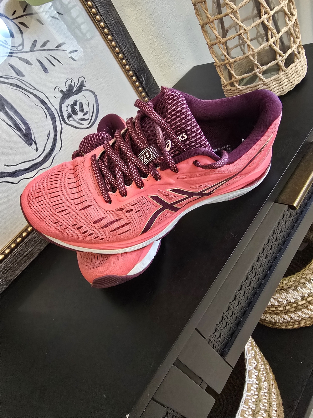 Asics Women's Gel Cumulus 20 Running Sneakers Pink Cameo Roselle 6.5